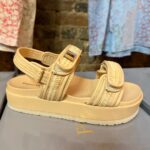 Woven Platform Sandals Natural